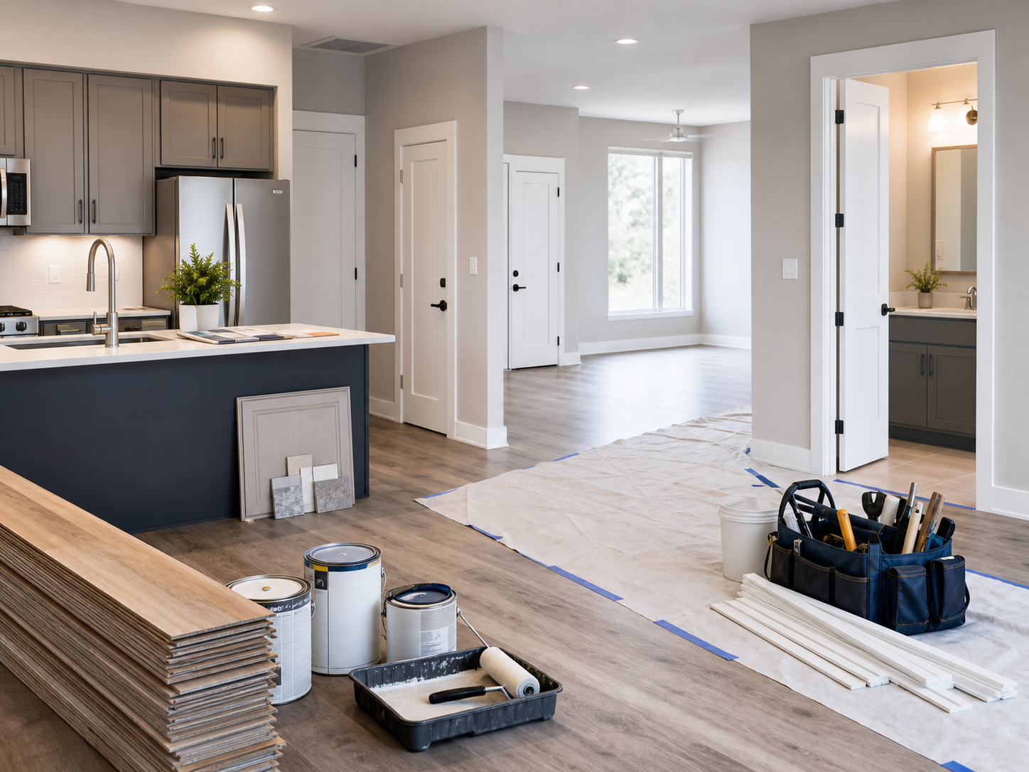 Property services unit turn and maintenance work
